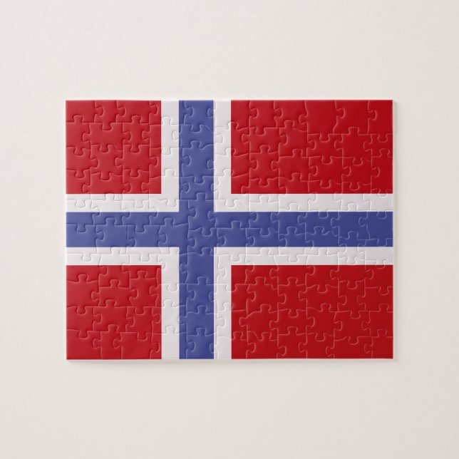 Puzzle Drapeau de la Norvège (Horizontal)