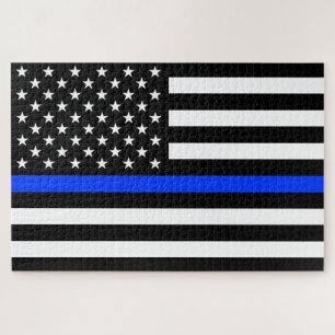 Puzzle Drapeau de la police Thin Blue Line