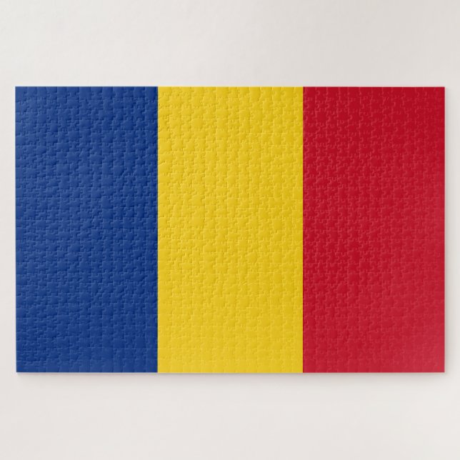 Puzzle Drapeau de la Roumanie (Horizontal)