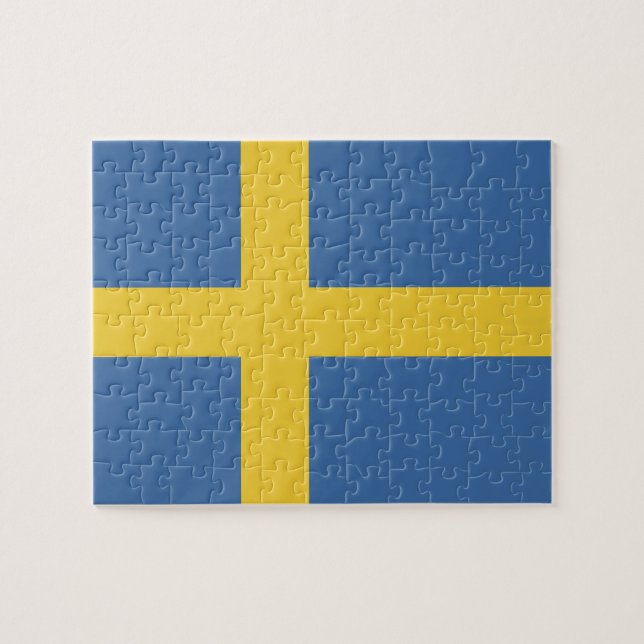 Puzzle Drapeau de la Suède (Horizontal)
