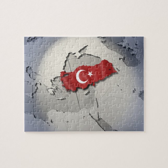 Puzzle Drapeau de la Turquie (Horizontal)
