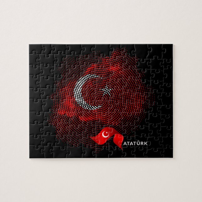 Puzzle Drapeau de la Turquie (Horizontal)