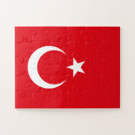 Puzzle Drapeau de la Turquie<br><div class="desc">Puzzle du drapeau de la Turquie. Vous pouvez ajouter votre propre texte ou graphiques en cliquant sur "personnaliser davantage"</div>
