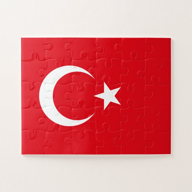 Puzzle Drapeau de la Turquie (Horizontal)