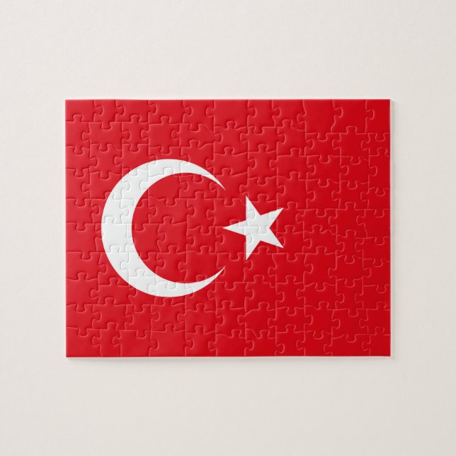 Puzzle Drapeau de la Turquie (Horizontal)