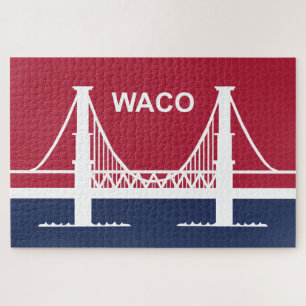 Puzzle Drapeau de la ville de Waco (Texas, USA)