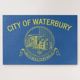 Puzzle Drapeau de la ville de Waterbury (Connecticut)