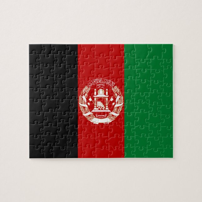 Puzzle Drapeau de l'Afghanistan (Horizontal)