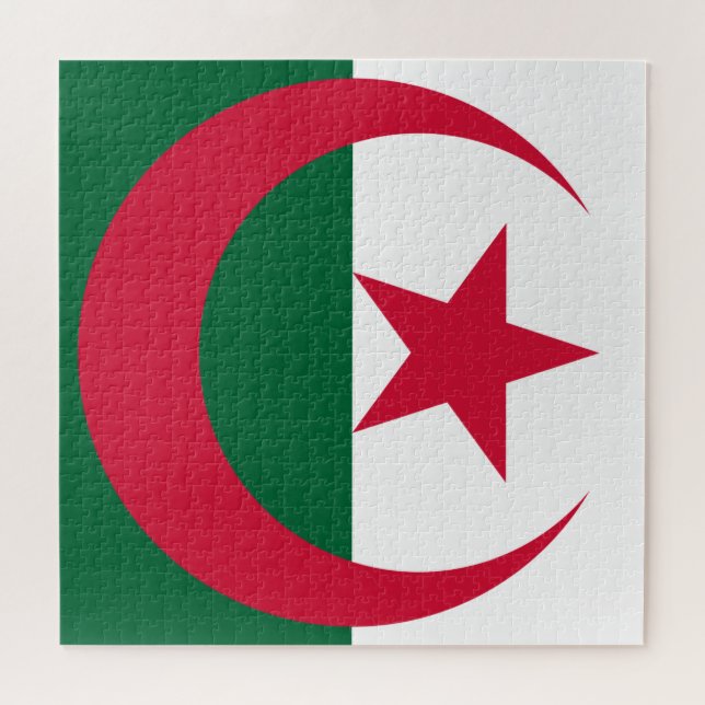 Puzzle Drapeau de l'Algérie (Horizontal)