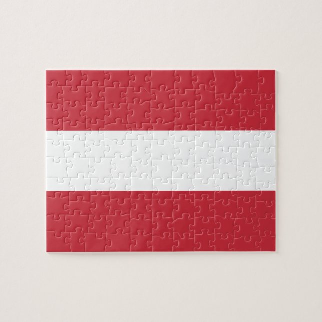 Puzzle drapeau de l'Autriche (Horizontal)