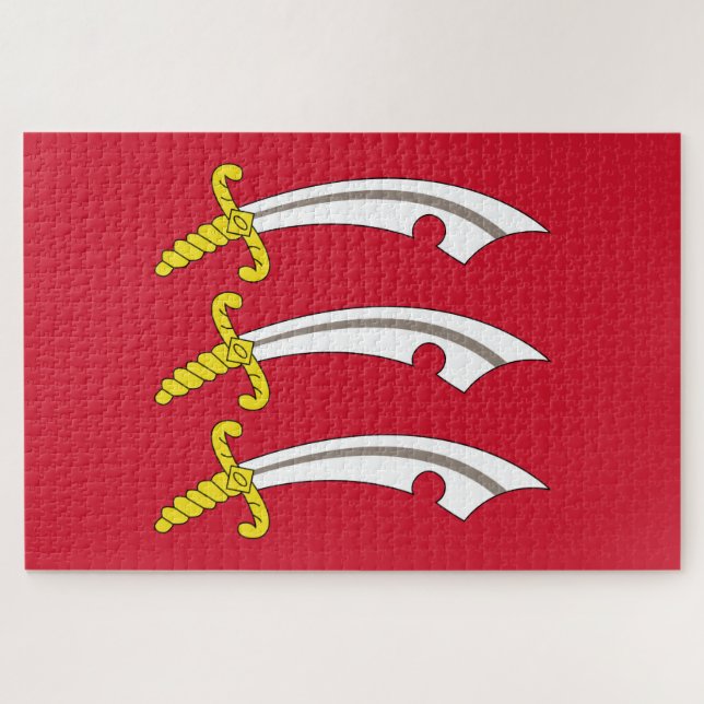 Puzzle Drapeau de l'Essex (Comté anglais) (Horizontal)