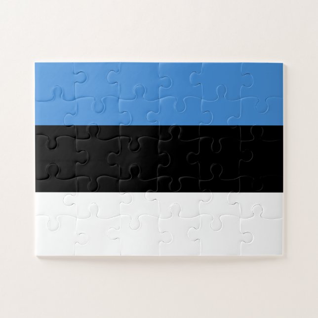 Puzzle Drapeau de l'Estonie (Horizontal)