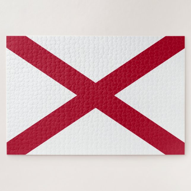 Puzzle Drapeau de l'état de l'Alabama (Horizontal)