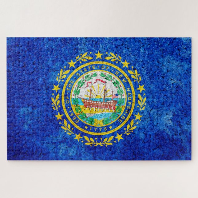 Puzzle Drapeau de l'État du New Hampshire (Horizontal)