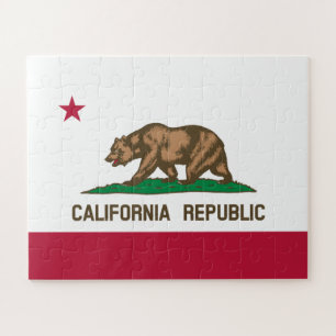 Puzzle Drapeau de l'ours de Californie : État de Cali Gol