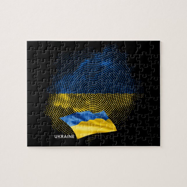 Puzzle Drapeau de l'Ukraine (Horizontal)