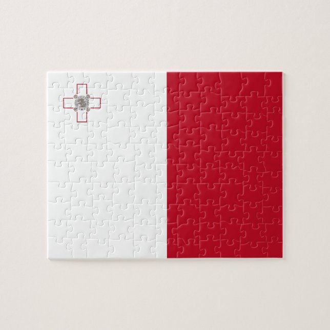 Puzzle Drapeau de Malte (Horizontal)
