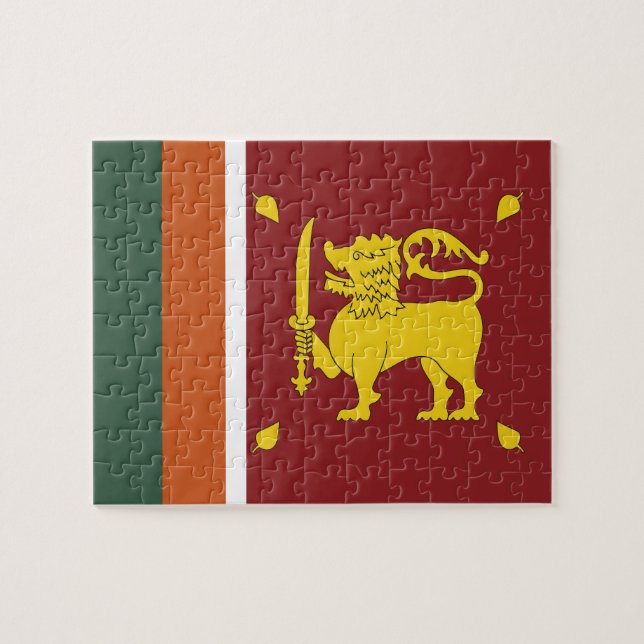 Puzzle Drapeau de Sri Lanka (Horizontal)