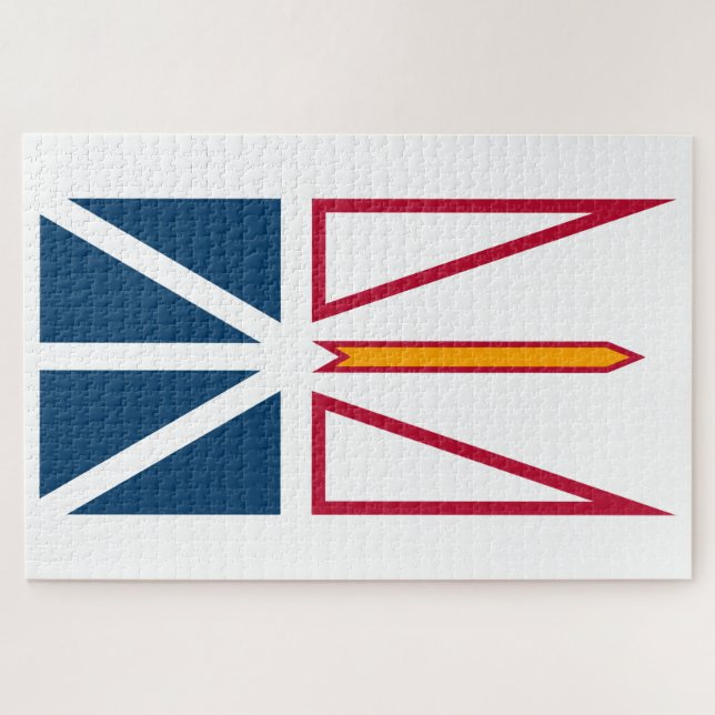 Puzzle Drapeau de Terre-Neuve-et-Labrador (Canada) (Horizontal)