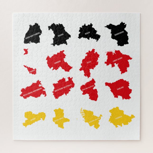 Puzzle Drapeau des États allemands (Vertical)