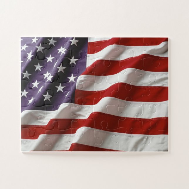 Puzzle Drapeau des États-Unis - Étoiles et Bandes (Horizontal)