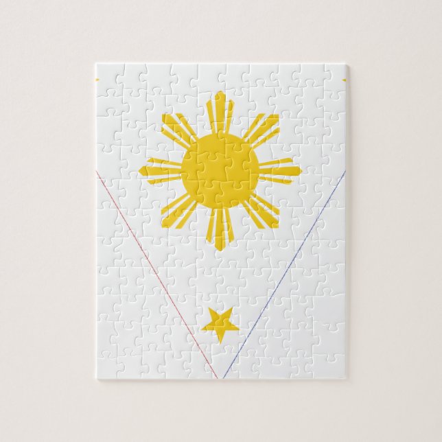Puzzle Drapeau des Philippines - Tatlong Bituin à Isang (Vertical)