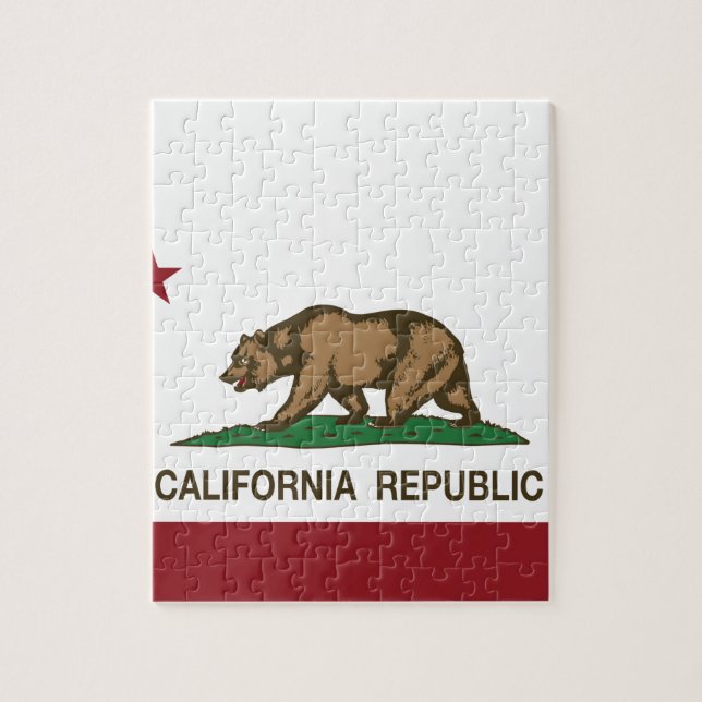 Puzzle Drapeau d'état de la Californie (Vertical)