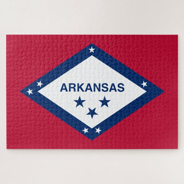 Puzzle Drapeau d'État de l'Arkansas (Horizontal)