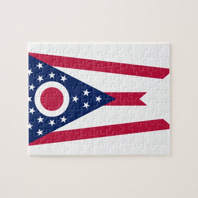 Puzzle Drapeau d'état de l'Ohio (Horizontal)