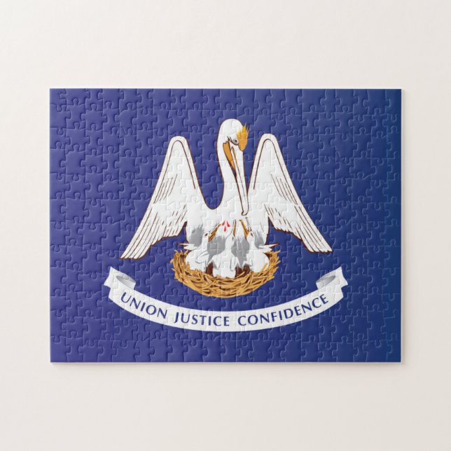 Puzzle Drapeau d'État de Louisiane, États-Unis (Horizontal)