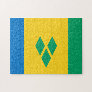 Puzzle Drapeau d'Etat de Saint-Vincent-et-les Grenadines.