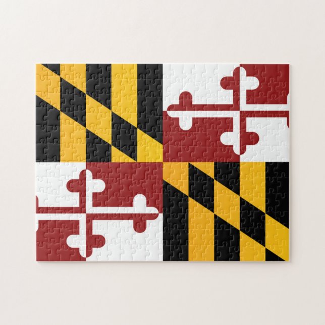 Puzzle Drapeau d'Etat du Maryland, États-Unis (Horizontal)