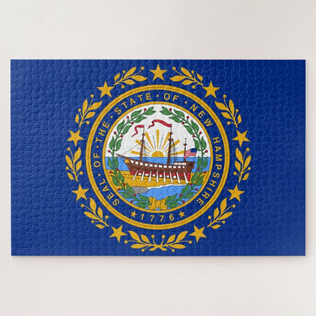 Puzzle Drapeau d'Etat du New Hampshire (Horizontal)