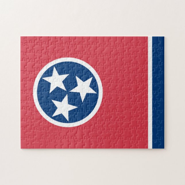 Puzzle Drapeau d'État du Tennessee, États-Unis (Horizontal)