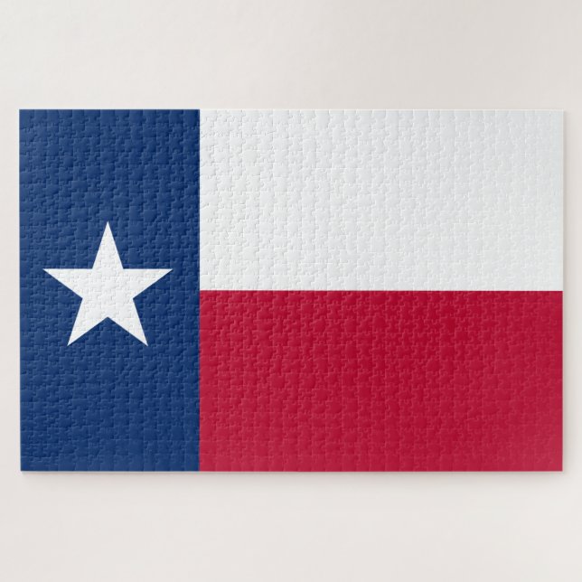 Puzzle Drapeau d'État texan (Texas) (Horizontal)