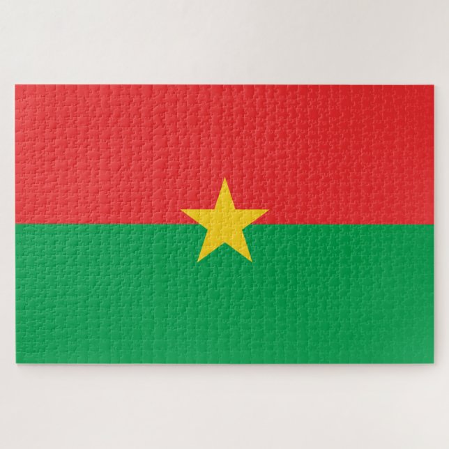 Puzzle Drapeau du Burkina Faso (Horizontal)
