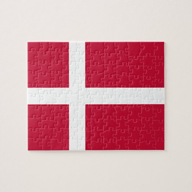 Puzzle Drapeau du Danemark (Horizontal)