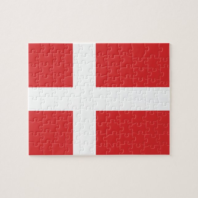 Puzzle Drapeau du Danemark (Horizontal)