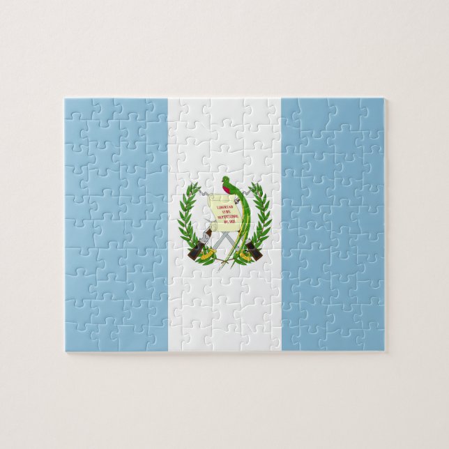 Puzzle drapeau du Guatemala (Horizontal)