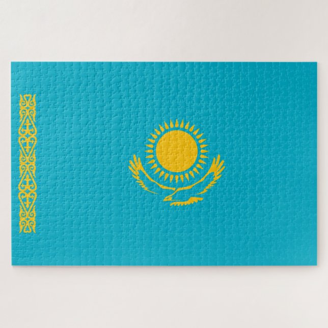 Puzzle Drapeau du Kazakhstan (Horizontal)