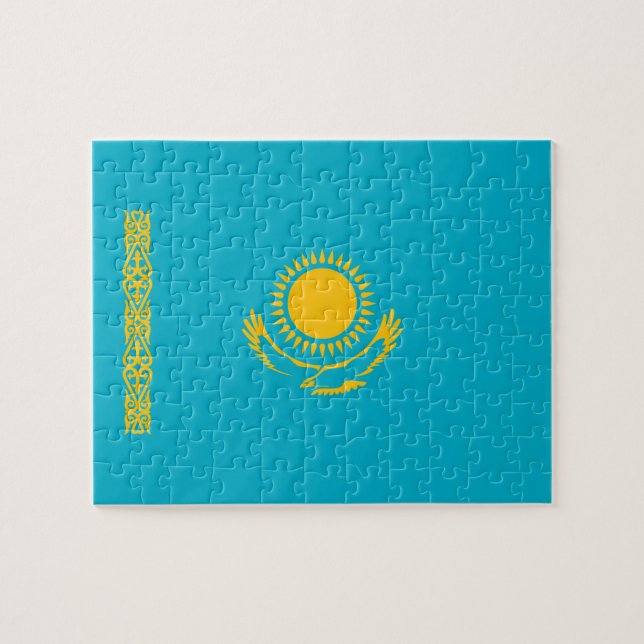 Puzzle Drapeau du Kazakhstan (Horizontal)