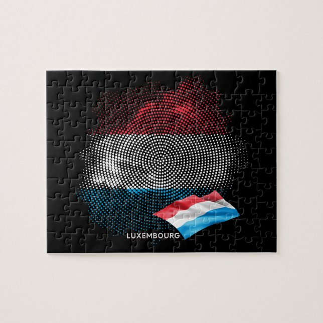 Puzzle Drapeau du Luxembourg (Horizontal)