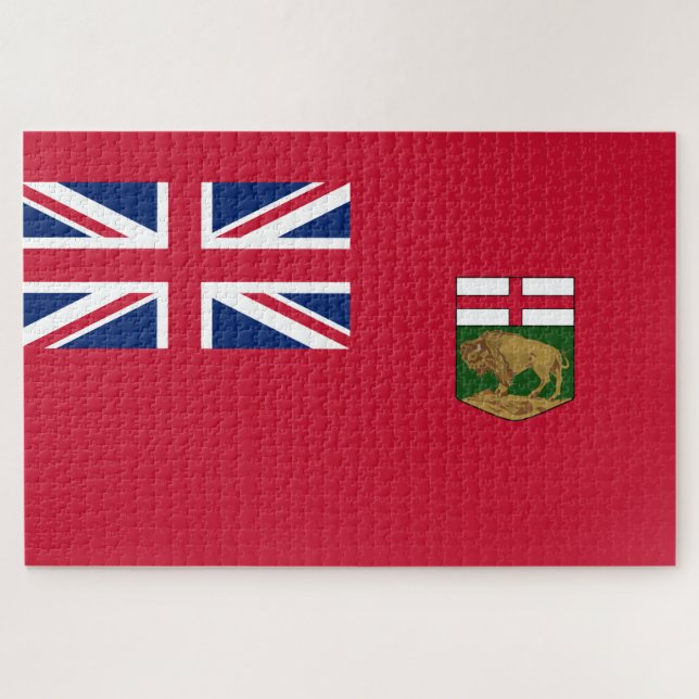 Puzzle Drapeau du Manitoba (Horizontal)