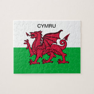 Puzzle Drapeau du Pays de Galles Dragon rouge Cymru Sport