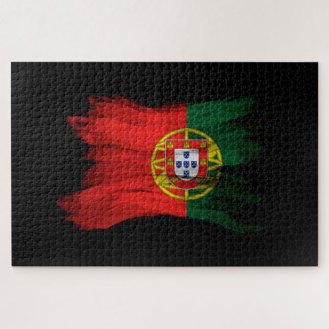 Puzzle Drapeau du Portugal bracelet, drapeau national (Horizontal)