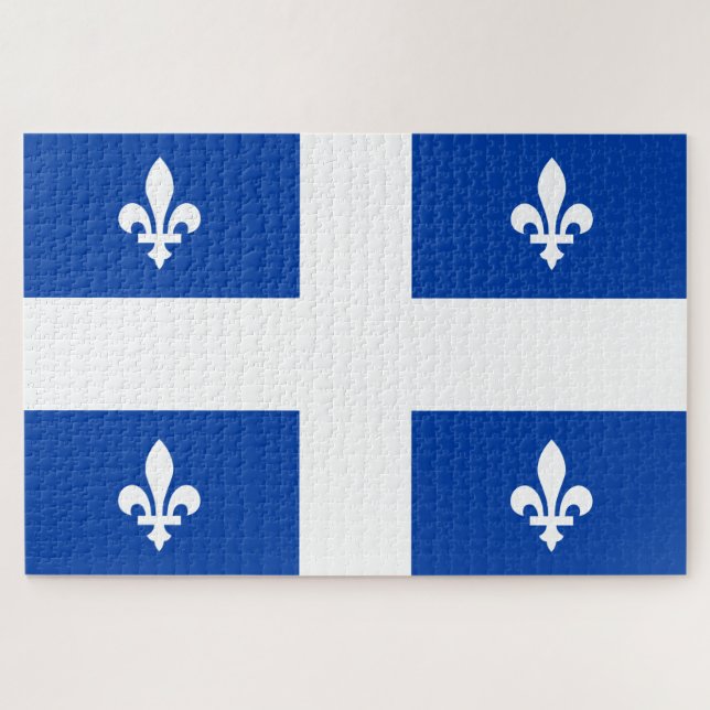 Puzzle Drapeau du Québec (Horizontal)