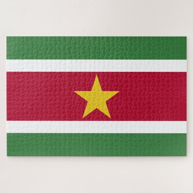 Puzzle Drapeau du Suriname (Horizontal)