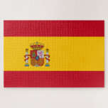 Puzzle Drapeau espagnol (Espagne)<br><div class="desc">Ce dessin présente le drapeau de l'Espagne (connu en espagnol comme "España"), officiellement le Royaume d'Espagne (en espagnol, "Reino de España"), qui est un pays du sud-ouest de l'Europe avec quelques poches de territoire à travers le détroit de Gibraltar et l'océan Atlantique. Son territoire continental européen est situé sur la...</div>