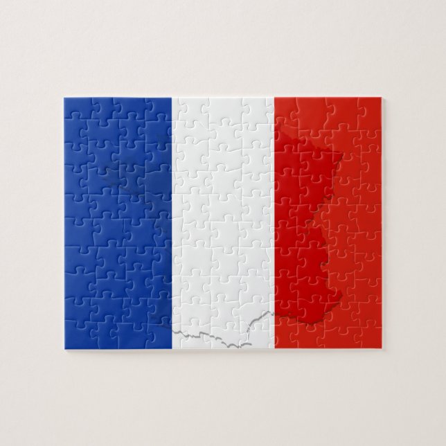 Puzzle drapeau français (Horizontal)
