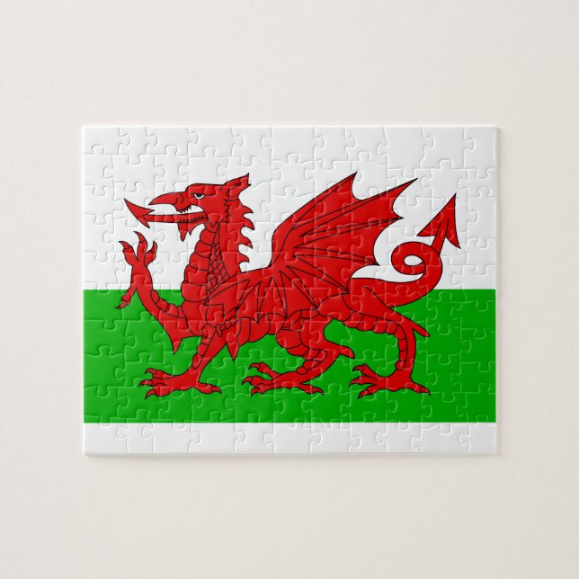 Puzzle Drapeau Gallois / Pays de Galles - Cymru haute qua (Horizontal)